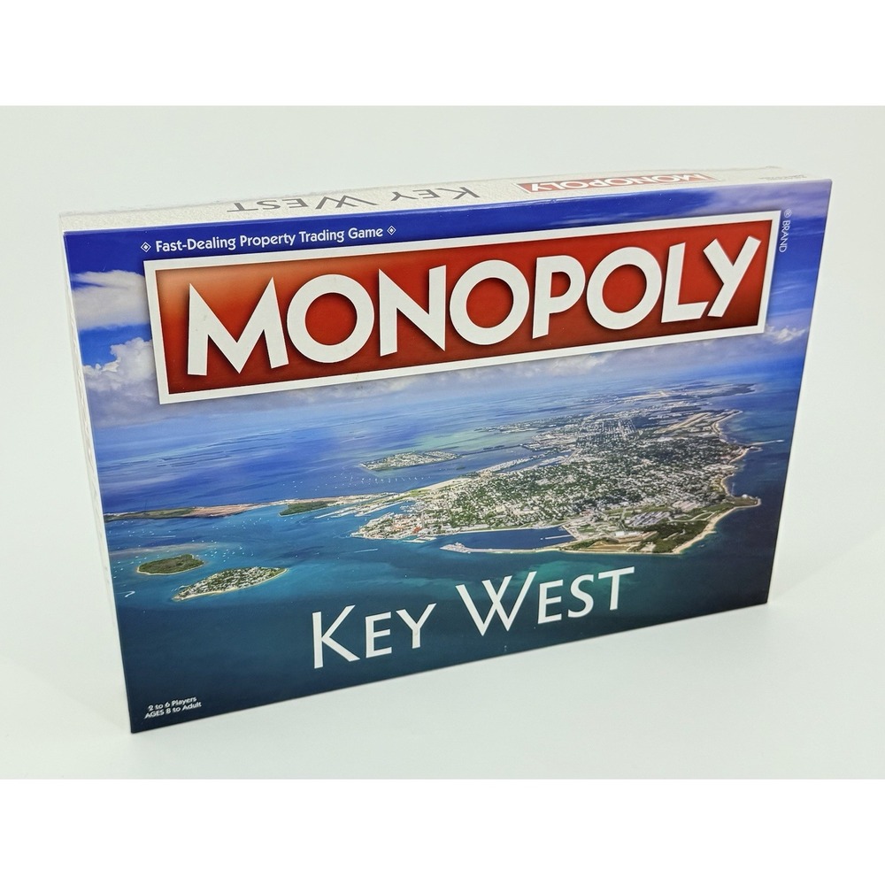 Monopoly Key West Florida FL Board Game w/ Key West Locations Missing 1 Hotel